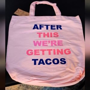 🆕 📢📢📢LAST ONE ...After This We're Getting Tacos Canvas Tote.